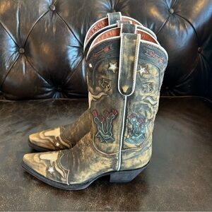 Dan Post Brown Women’s Leather Cowboy Boots size 7.5